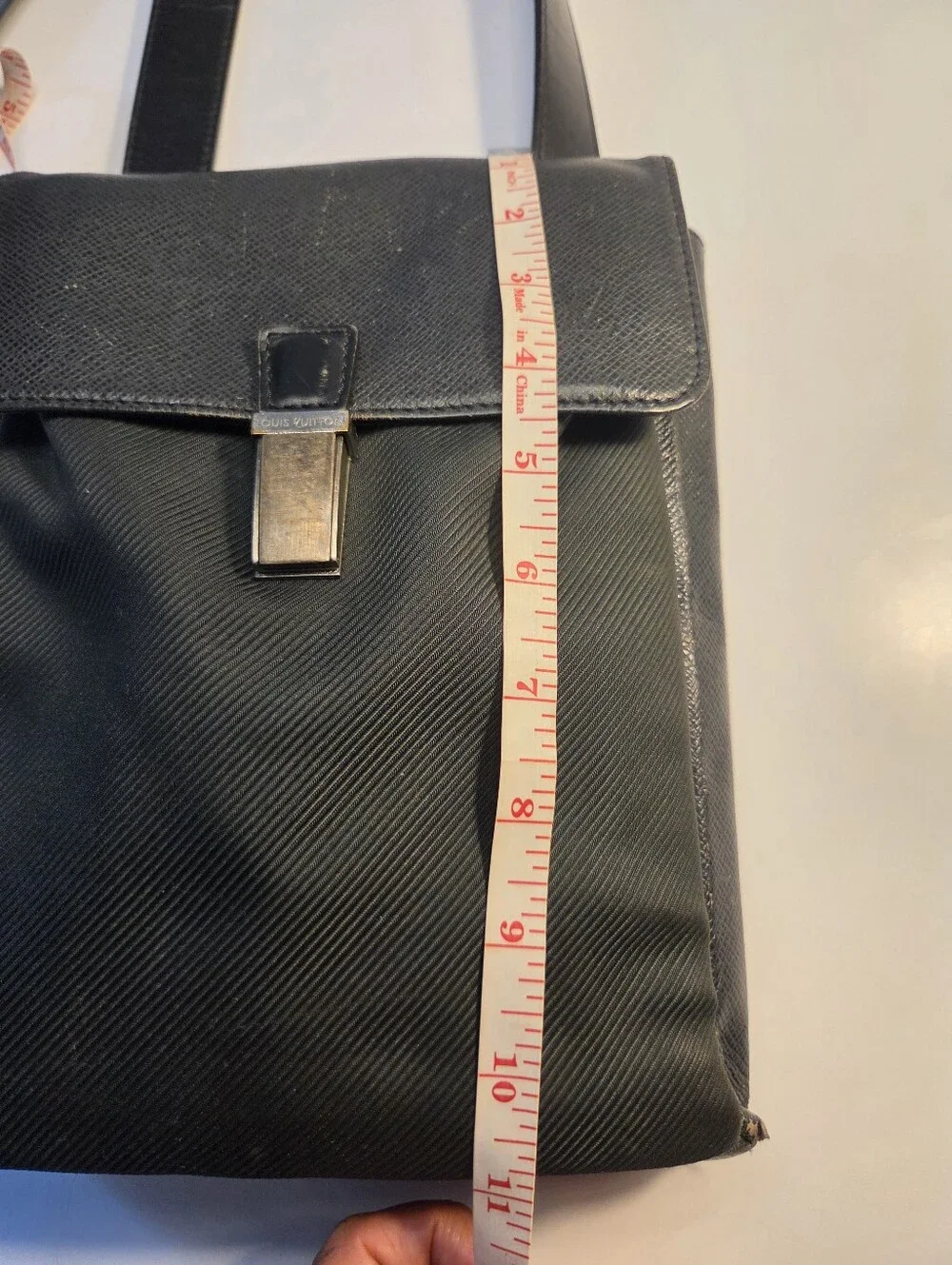 Louis Vuitton Messenger Bag From the 2003 CollectionBlack Taiga Leather